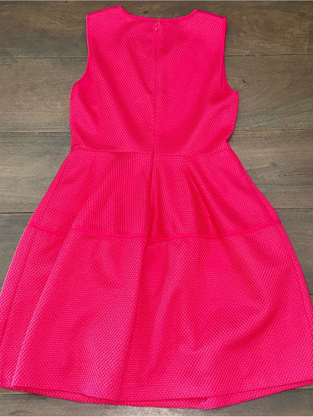Ivanka Trump Hot pink Textured Fit & Flare Dress – Size 12 EUC - Picture 5 of 5